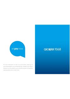 Alcatel 1068 manual. Tablet Instructions.