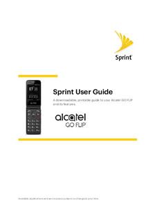 Alcatel Go Flip manual. Tablet Instructions.