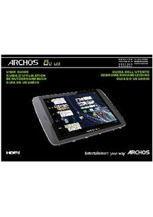 Archos 80 G9 manual. Tablet Instructions.