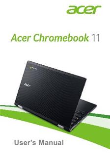 Acer Chromebook 11 CB3 131 manual. Tablet Instructions.