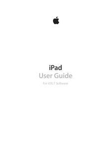 Apple iPad 1st Generation manual. Tablet Instructions.