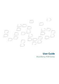 Blackberry 7130 manual. Tablet Instructions.