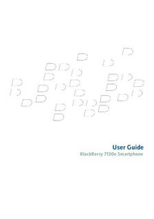 Blackberry 7130e manual. Tablet Instructions.