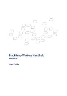 Blackberry 7290 manual. Tablet Instructions.