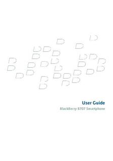 Blackberry 8707 manual. Tablet Instructions.