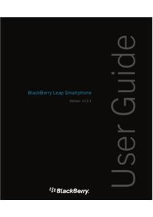 Blackberry Leap manual. Tablet Instructions.