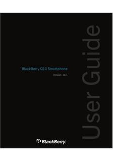 Blackberry Q10 manual. Tablet Instructions.