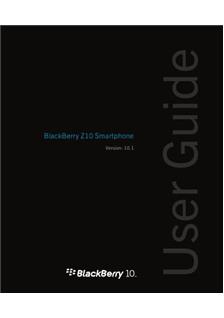 Blackberry Z10 manual. Tablet Instructions.