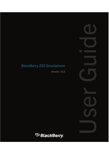 Blackberry Z30 manual. Tablet Instructions.