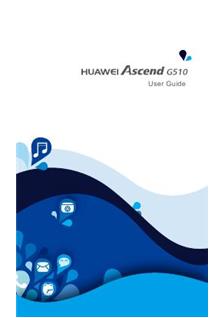 Huawei Ascend G 510 manual. Tablet Instructions.