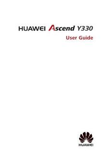 Huawei Ascend Y330 manual. Tablet Instructions.