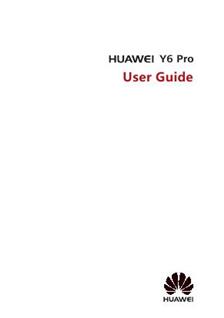 Huawei Y6 manual. Tablet Instructions.