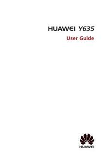 Huawei Y635 manual. Tablet Instructions.