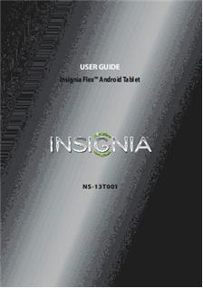 Insignia Flex Android manual. Tablet Instructions.