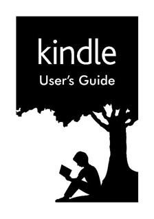 Amazon Kindle Paperwhite manual. Tablet Instructions.