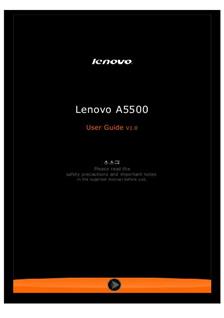 Lenovo A8-50 manual. Tablet Instructions.