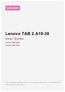 Lenovo Tab 2 A10-30 manual