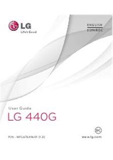 LG 440 G manual. Tablet Instructions.