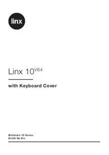 Linx 10 v64 manual. Tablet Instructions.