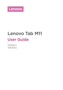 Lenovo Tab M11 manual. Tablet Instructions.