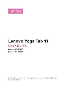 Lenovo Tab 11 manual. Tablet Instructions.