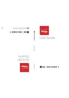 LG Revere 3 manual. Tablet Instructions.