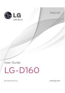LG D160 manual. Tablet Instructions.