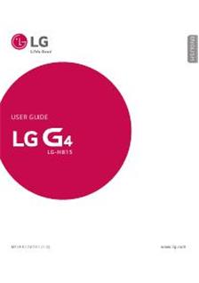 LG G4 manual. Tablet Instructions.