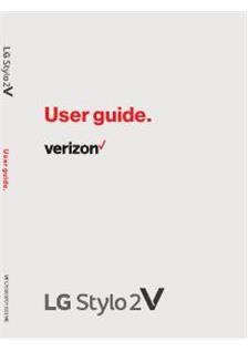 LG Stylo 2 V manual. Tablet Instructions.