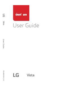 LG G Vista VS880 manual. Tablet Instructions.
