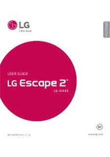LG Escape 2 manual. Tablet Instructions.