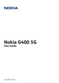 Nokia G400 5G manual. Tablet Instructions.