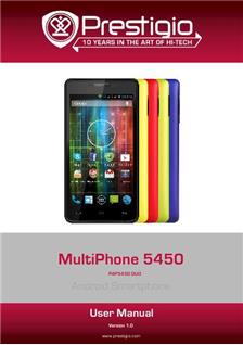 Prestigio Mulitphone 5450 manual. Tablet Instructions.