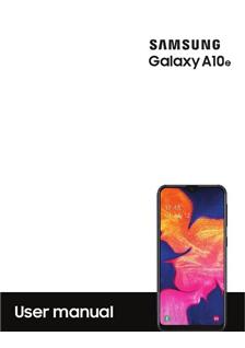 Samsung Galaxy A10e manual. Tablet Instructions.