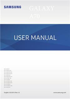 Samsung Galaxy A70 manual. Tablet Instructions.