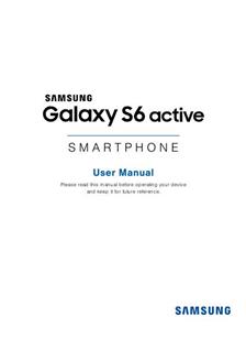 Samsung Galaxy S6 Active manual. Tablet Instructions.