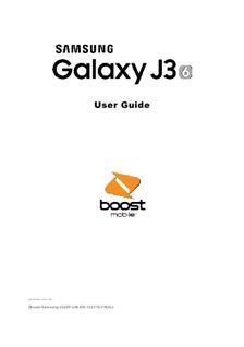 Samsung Galaxy J3 6 Boost manual. Tablet Instructions.