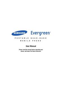 Samsung Evergreen manual. Tablet Instructions.