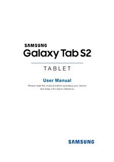 User Manual Samsung Galaxy Tab S2 Sm-t810