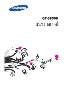 Samsung Wave manual. Tablet Instructions.