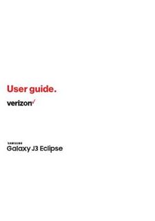 Samsung Galaxy J3 Eclipse manual. Tablet Instructions.