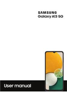 Samsung Galaxy A13 5G manual. Tablet Instructions.