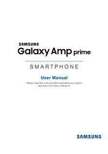 Samsung Galaxy Amp Prime manual. Tablet Instructions.
