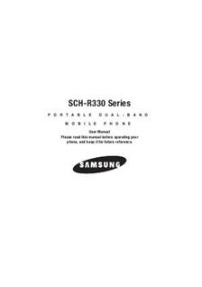 Samsung SCH-R330 manual. Tablet Instructions.