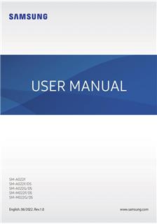 Samsung Galaxy A02 manual. Tablet Instructions.