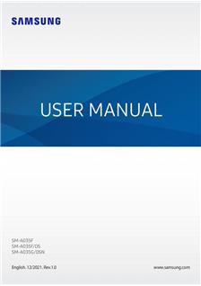 Samsung Galaxy A03 manual. Tablet Instructions.