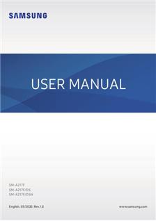 Samsung Galaxy A21s manual. Tablet Instructions.