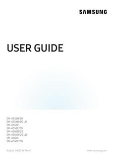 Samsung Galaxy A35 5G manual. Tablet Instructions.