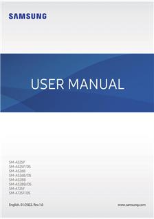 Samsung Galaxy A52S 2022 manual. Tablet Instructions.