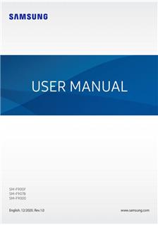 Samsung Galaxy Fold 5G manual. Tablet Instructions.